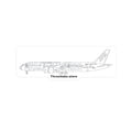 ANA Star Wars 787 Drawing Vinyl Decal — Detailed Aerospace Sketch Sticker