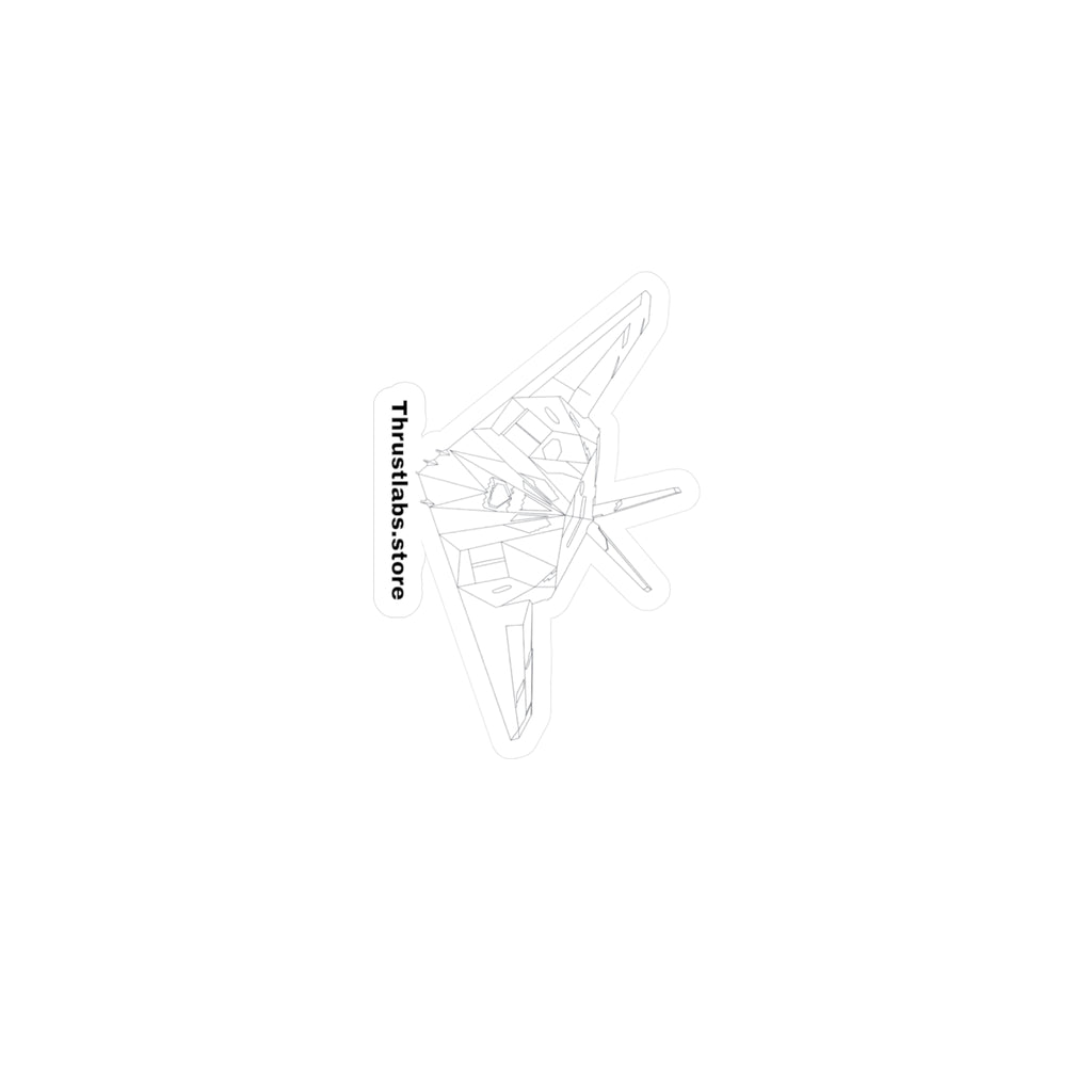 F117 Nighthawk Linedrawing Vinyl Decal