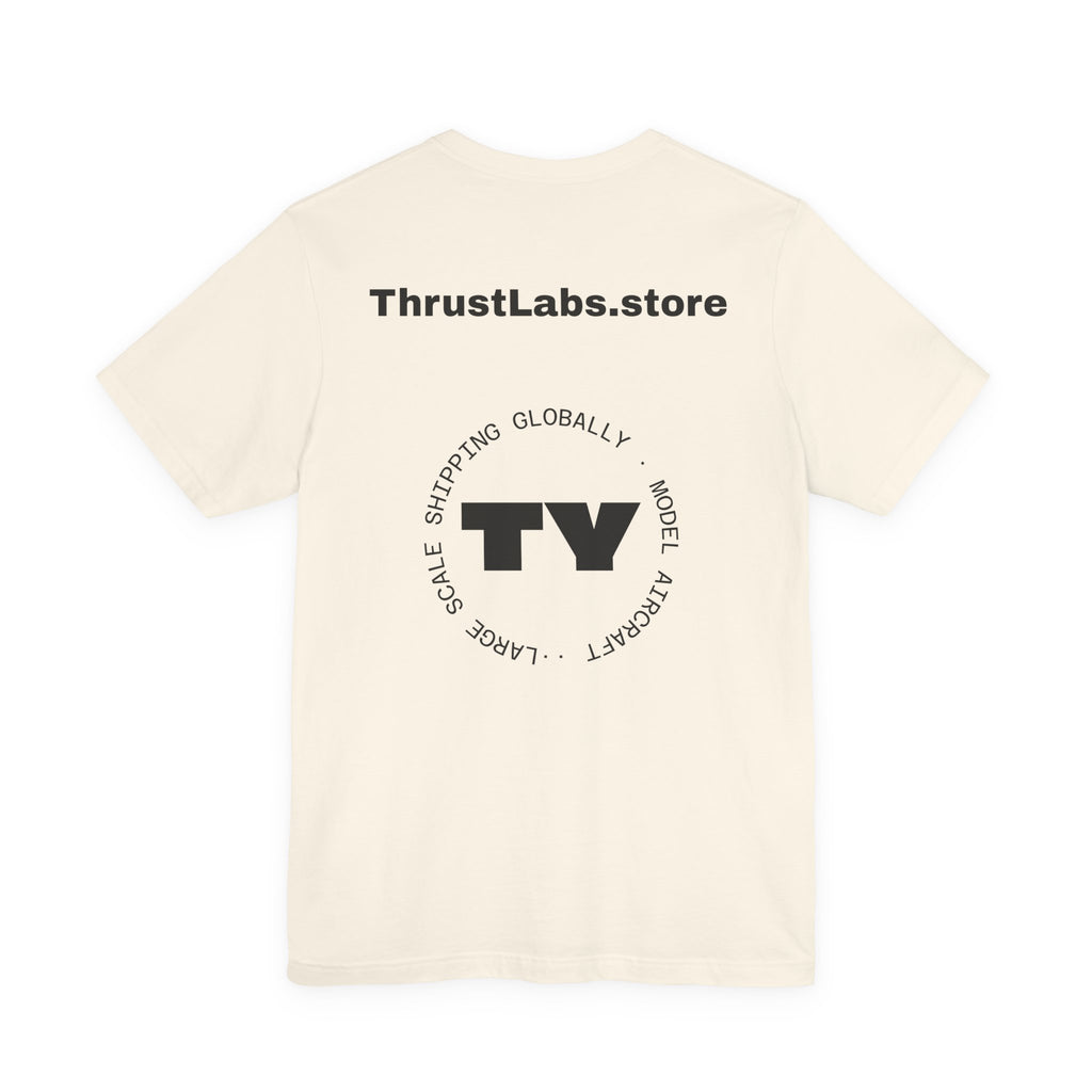 777-9 Schematic Tee — Minimal Line Art Plane T‑Shirt