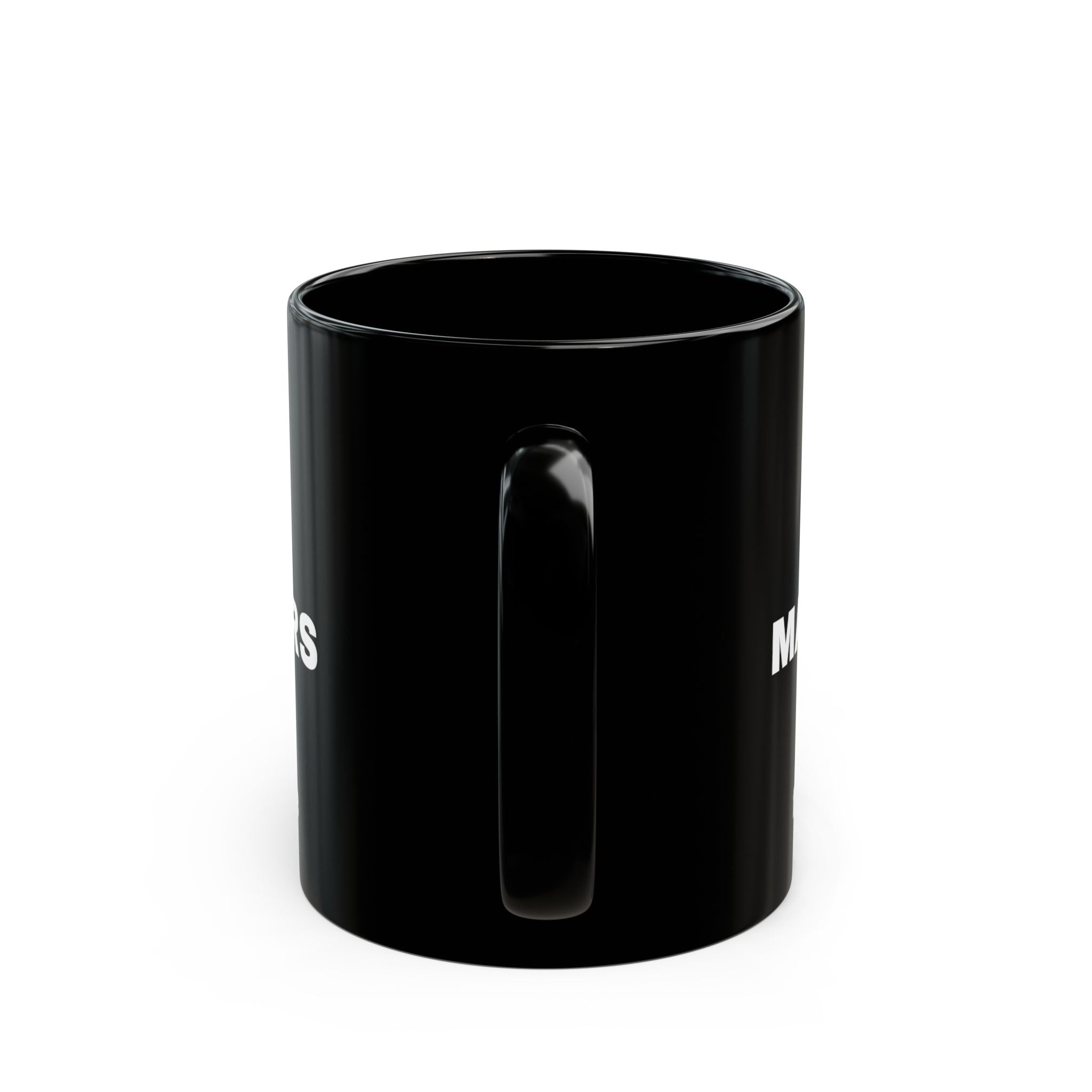 Size Matters Black Mug — Bold Statement Coffee Cup (11oz, 15oz)